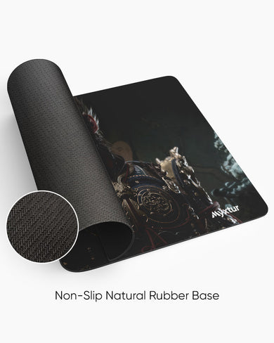 Monkey King in Golden Armor Panaroma Desk Mat