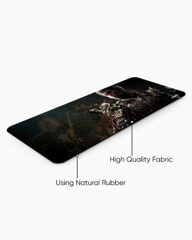 Monkey King in Golden Armor Panaroma Desk Mat