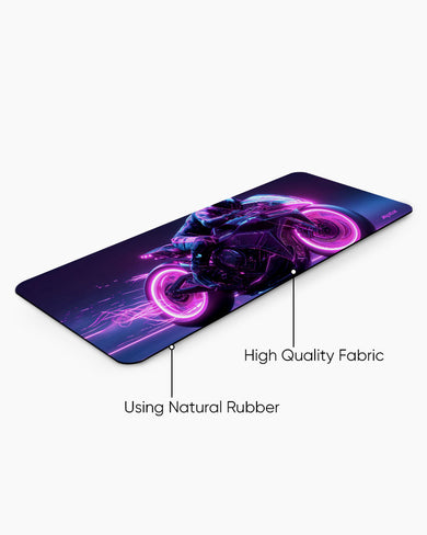 Neon Racer Panaroma Desk Mat