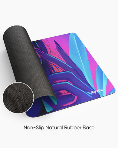 Purple Haze Girl Panaroma Desk Mat