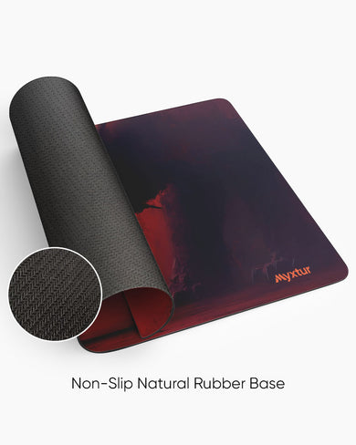 Red Horizon Dragon Rider Panaroma Desk Mat