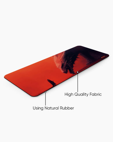 Red Horizon Dragon Rider Panaroma Desk Mat