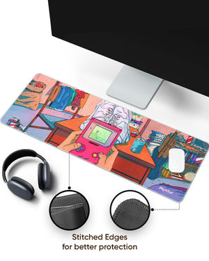 Retro Game Boy Panaroma Desk Mat Stitched 1