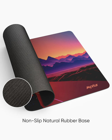 Retro Road Adventure Panaroma Desk Mat