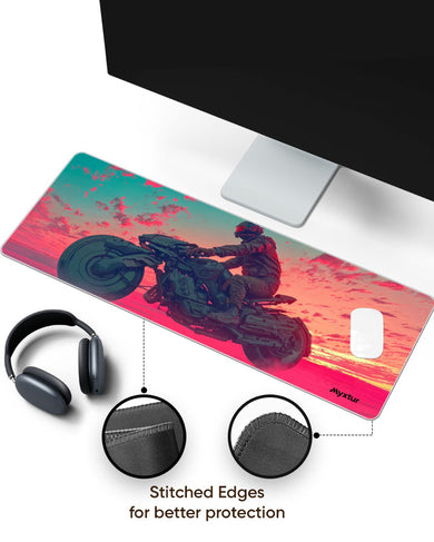 Rider of the Purple Realm Panaroma Desk Mat