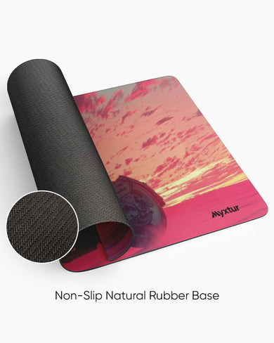 Rider of the Purple Realm Panaroma Desk Mat