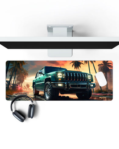 Rugged Roadside Adventure Panaroma Desk Mat