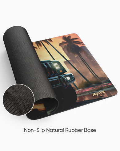 Rugged Roadside Adventure Panaroma Desk Mat