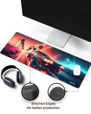 Vibrant Ride Panaroma Desk Mat Stitched 1