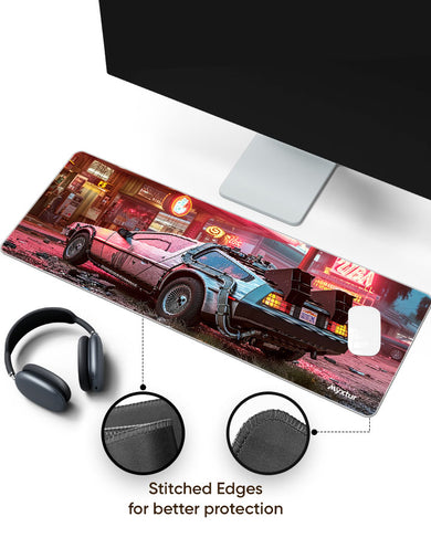 Vintage SciFi Cruiser Panaroma Desk Mat