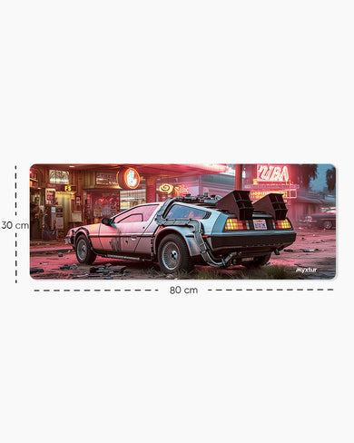 Vintage SciFi Cruiser Panaroma Desk Mat