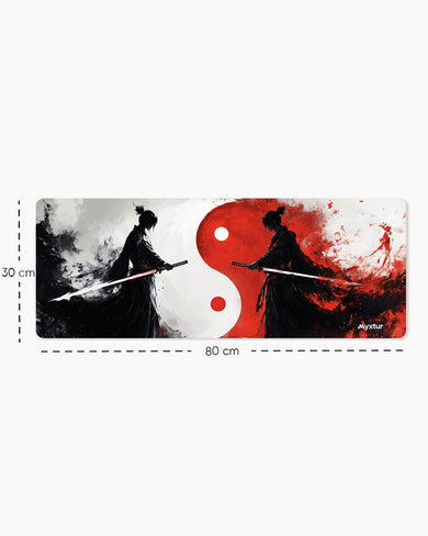 Yin Yang SamuraiClash Panaroma Desk Mat