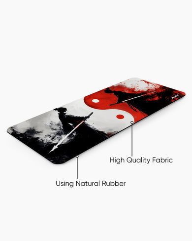 Yin Yang SamuraiClash Panaroma Desk Mat