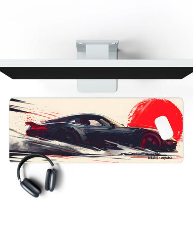 Blaze on Wheels [BREATHE] Panaroma Desk Mat