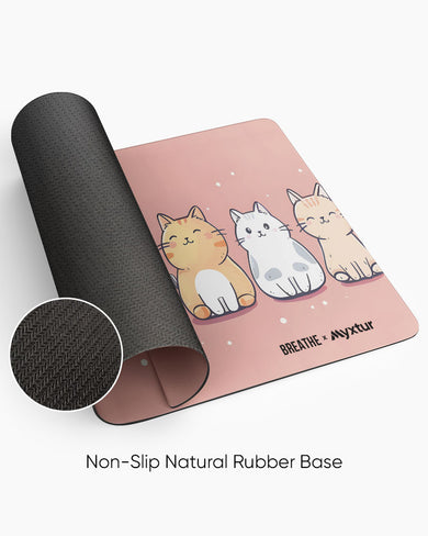 Purrfect Parade [BREATHE] Panaroma Desk Mat