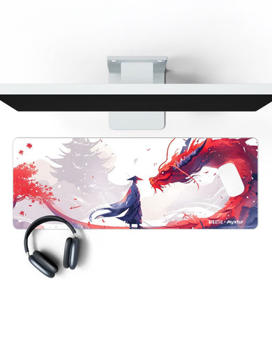 Red Dragon Horizon [BREATHE] Panaroma Desk Mat