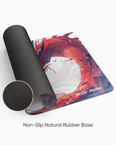 Red Dragon Horizon [BREATHE] Panaroma Desk Mat