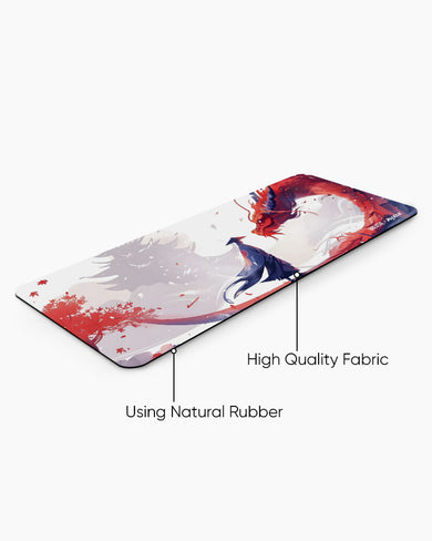 Red Dragon Horizon [BREATHE] Panaroma Desk Mat