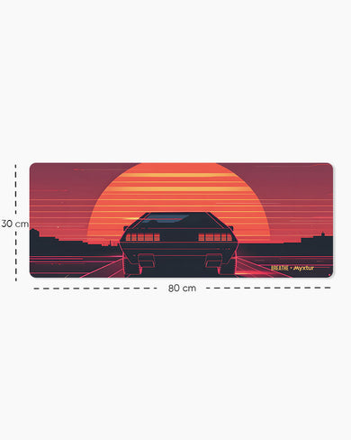 Sunset Racer [BREATHE] Panaroma Desk Mat