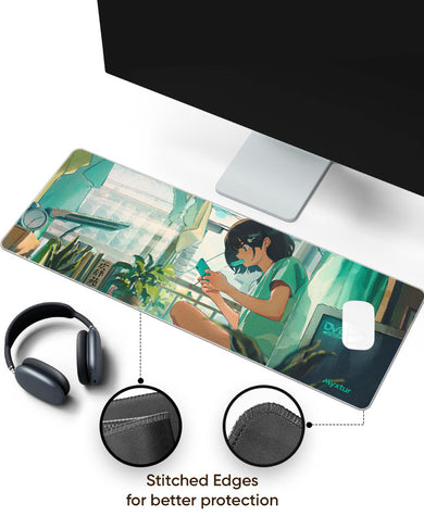 Lazy-Summer-Pixel-Days Panaroma Desk Mat