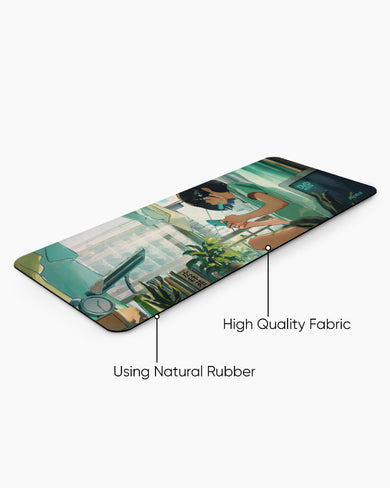 Lazy-Summer-Pixel-Days Panaroma Desk Mat
