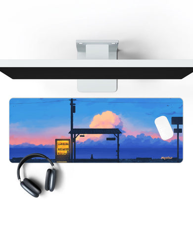 Evening-Solitude Panaroma Desk Mat
