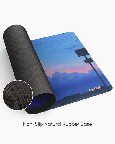 Evening-Solitude Panaroma Desk Mat