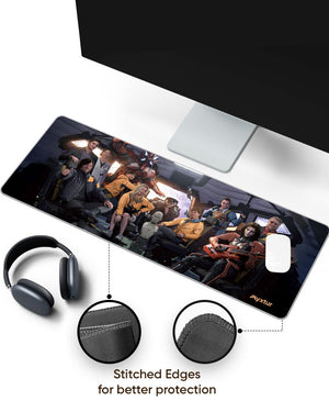 The Crew Assembles Panaroma Desk Mat Stitched 1