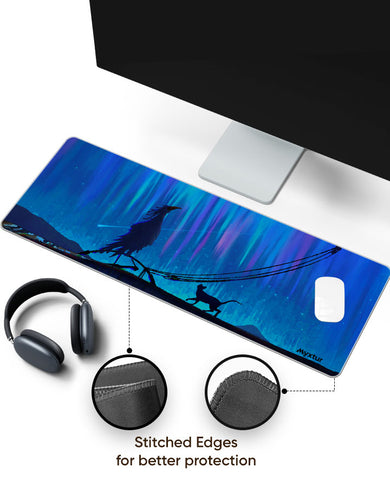 Starlit-Crossing Panaroma Desk Mat