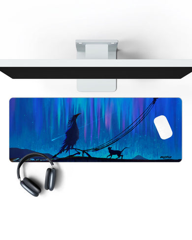 Starlit-Crossing Panaroma Desk Mat