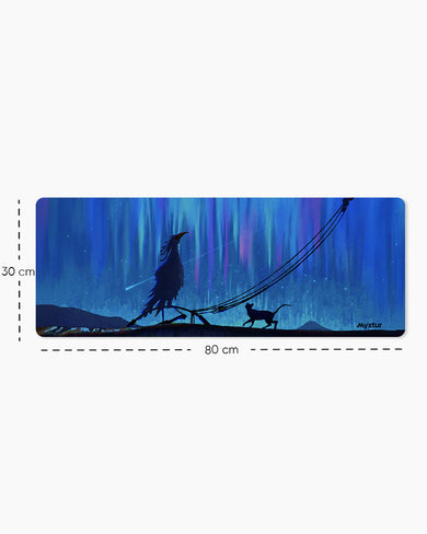 Starlit-Crossing Panaroma Desk Mat