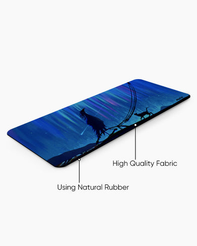 Starlit-Crossing Panaroma Desk Mat