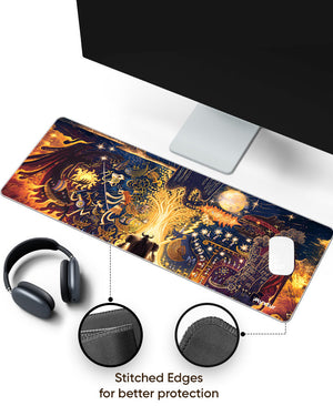 Myths of the Flame Panaroma Desk Mat Stitched 1