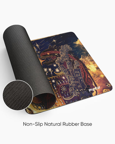 Myths-of-the-Flame Panaroma Desk Mat