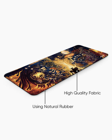Myths-of-the-Flame Panaroma Desk Mat