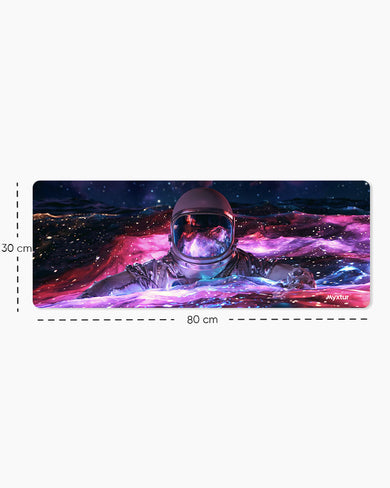 Cosmic-Drift Panaroma Desk Mat