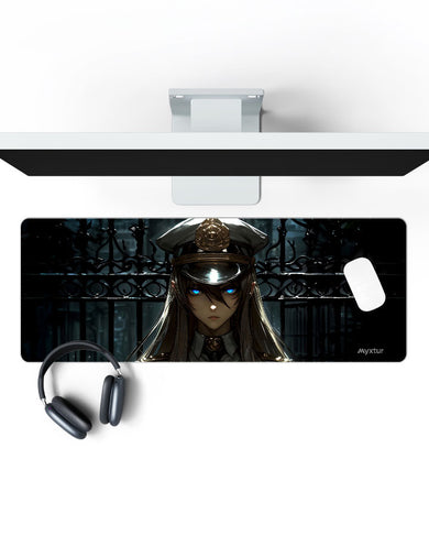 Gatekeeper-of-Midnight Panaroma Desk Mat