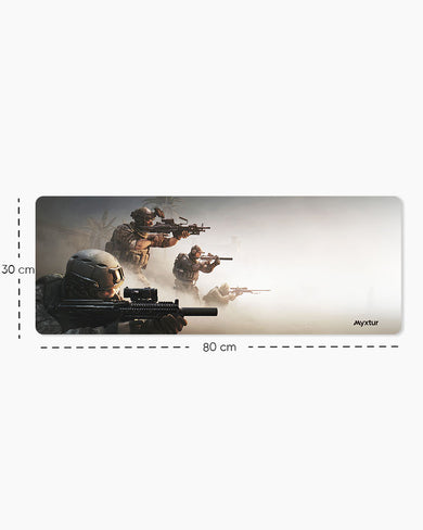 Desert-Ambush Panaroma Desk Mat