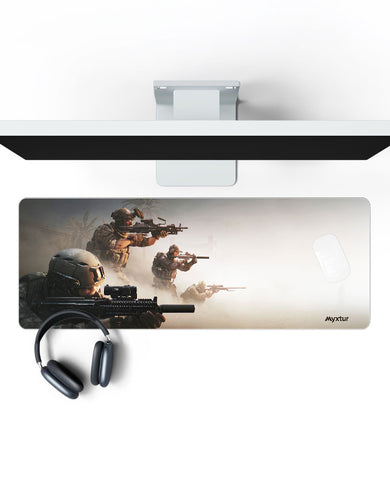 Desert-Ambush Panaroma Desk Mat