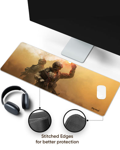 Signal-Flare Panaroma Desk Mat