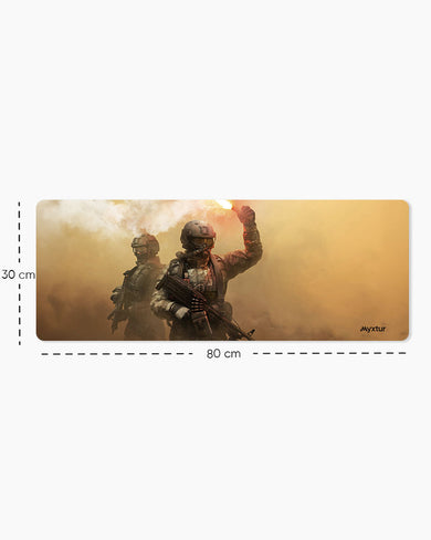 Signal-Flare Panaroma Desk Mat