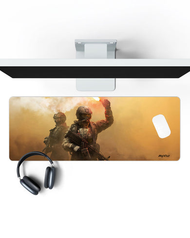 Signal-Flare Panaroma Desk Mat