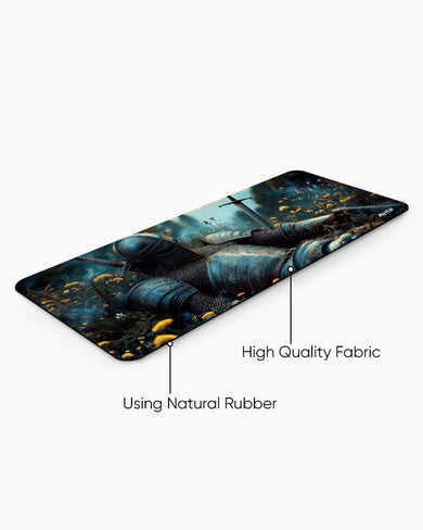 The-Resting-Knight Panaroma Desk Mat