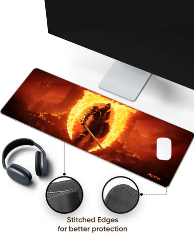 Flamebound-Sentinel Panaroma Desk Mat