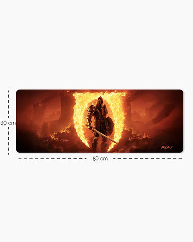 Flamebound-Sentinel Panaroma Desk Mat