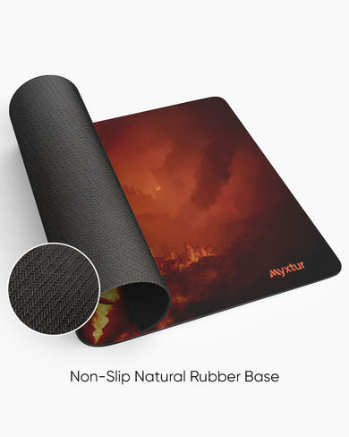 Flamebound-Sentinel Panaroma Desk Mat