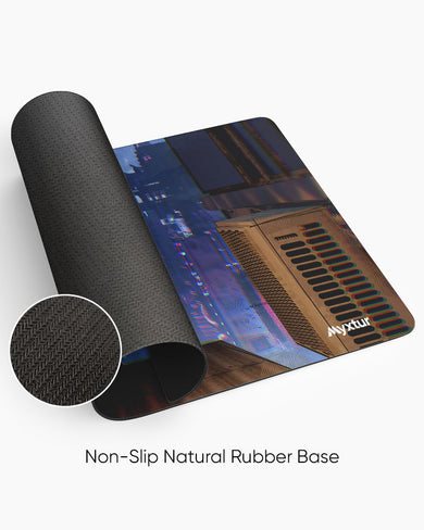 Neon-Whiskers Panaroma Desk Mat