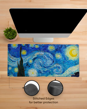 Van Gogh Starry Night Gaming Desk Mat M 1