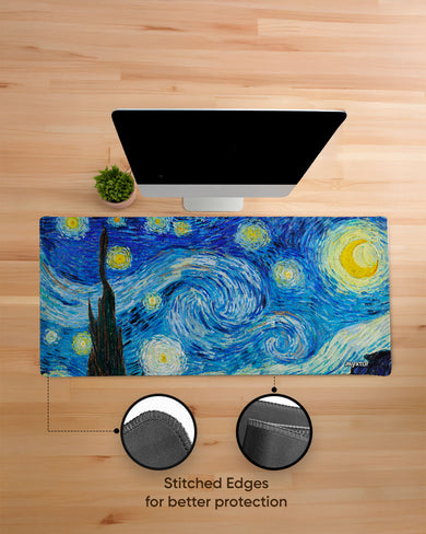 The Starry Night [Van Gogh] EdgeGuard Desk Mat