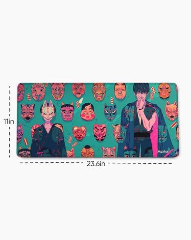 Oni Masks for the Warrior EdgeGuard Desk Mat